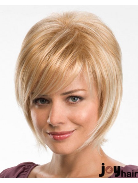 Straight Layered 10 inch Blonde Fabulous Synthetic Wigs