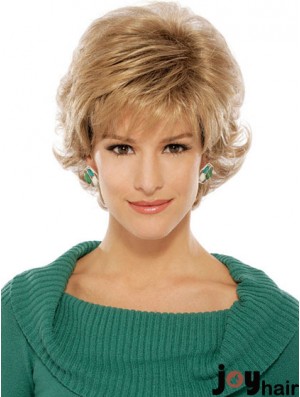 Wavy Blonde Suitable Short Classic Wigs