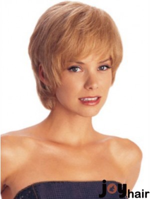 Short Layered Straight Auburn Amazing Synthetic Wigs