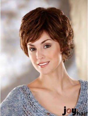 Wavy Brown Amazing Short Classic Wigs