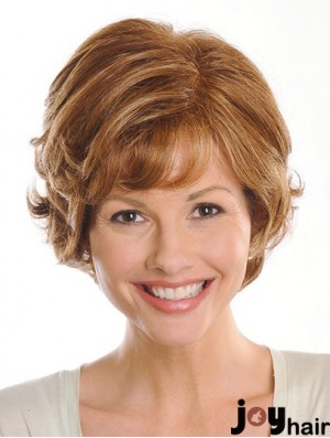 Brown Chin Length Wavy Layered 9 inch Exquisite Medium Wigs