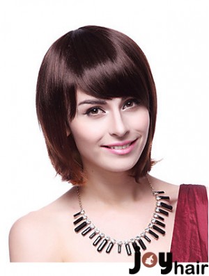 Chin Length Bobs Straight Auburn Fabulous Synthetic Wigs