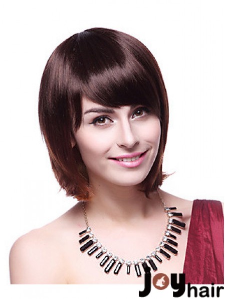 Chin Length Bobs Straight Auburn Fabulous Synthetic Wigs