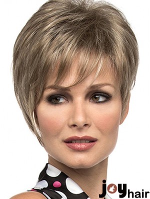 Straight With Bangs 8 inch Sassy Short Wigs