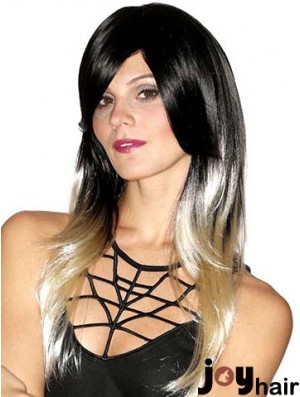 Straight Style 20 inch Ombre/2 Tone With Bangs Long Wigs