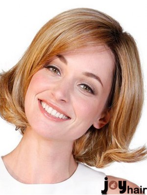 Synthetic Bobs Auburn Wavy 10 inch Women Wig Medium