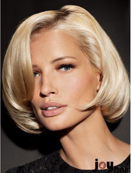 Lace Front Chin Length Straight Blonde Exquisite Bob Wigs