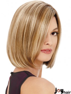 Lace Front Chin Length Straight Blonde Affordable Bob Wigs