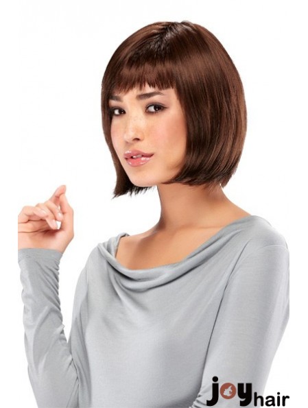 Lace Front Chin Length Straight Auburn New Bob Wigs