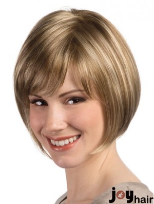 Bob Hairstyle Wig With Monofilament Capless Straight Style