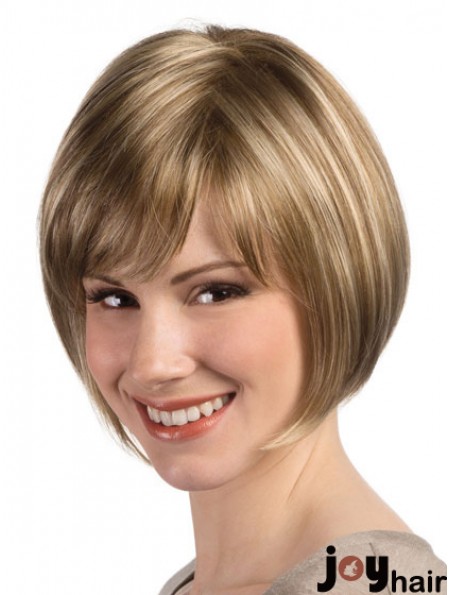 Bob Hairstyle Wig With Monofilament Capless Straight Style