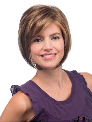 Straight Chin Length Auburn 10 inch Lace Front Best Bob Wigs