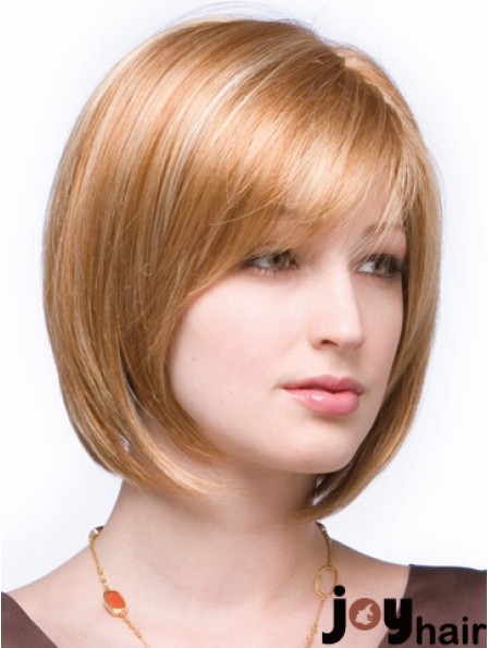 Lace Front Chin Length Straight Auburn Ideal Bob Wigs