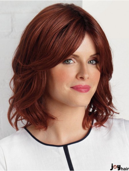 Auburn 10 inch Fabulous Shoulder Length Wavy Layered Lace Wigs