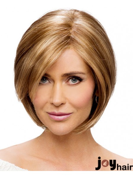 Monofilament Straight Chin Length Synthetic Buy Blonde Bob Wig