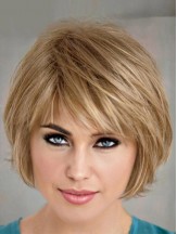 Short blonde wigs With natural-looking hairline