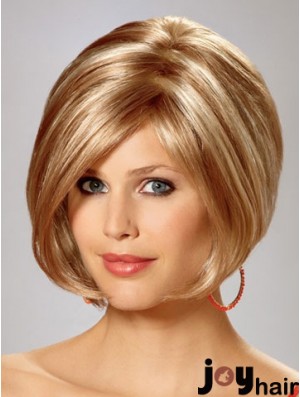 Capless Chin Length Straight Blonde Gorgeous Bob Wigs