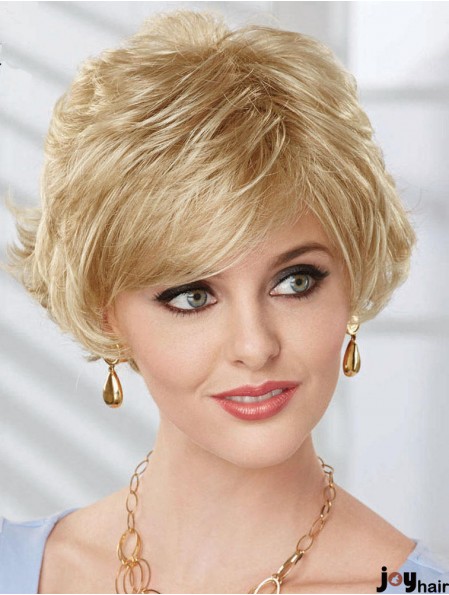 Bob Wig UK With Synthetic Capless Wavy Style Chin Length