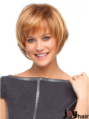 Capless Short Straight Auburn Cheapest Bob Wigs