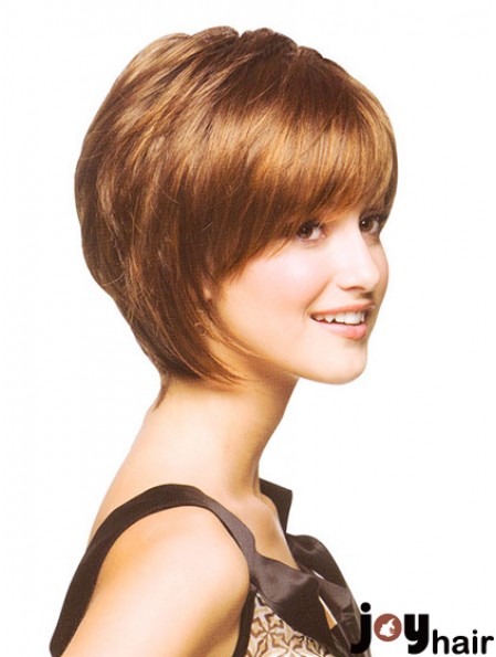 Capless Chin Length Straight Auburn Incredible Bob Wigs