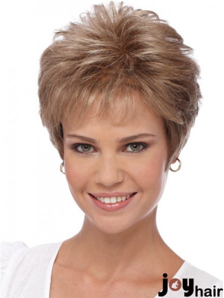 Short Wigs For Women With Capless Boycuts Cropped Length Wavy Style