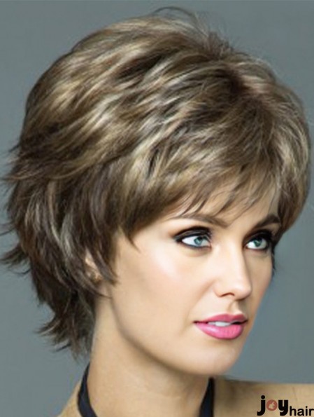 Cheap Wigs Online Blonde Color Short Length Wavy Style