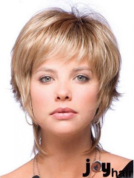 Boycuts Straight Blonde Capless Beautiful Short Wigs