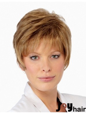 Boycuts Cropped Blonde Straight Amazing Petite Wigs