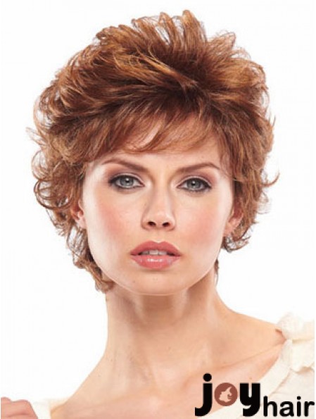 Short Wavy Capless Wigs For Women