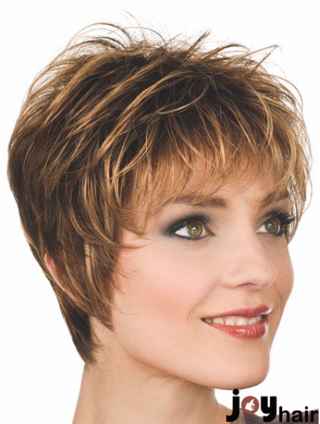 Boycuts Straight Auburn Capless Gorgeous Short Wigs