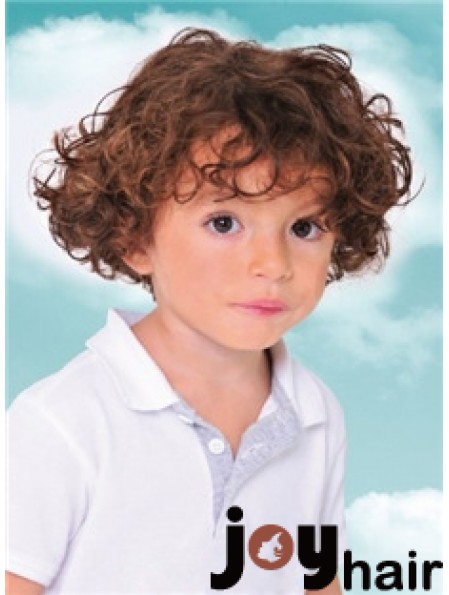 Childs Wig With Capless Curly Style Short Length