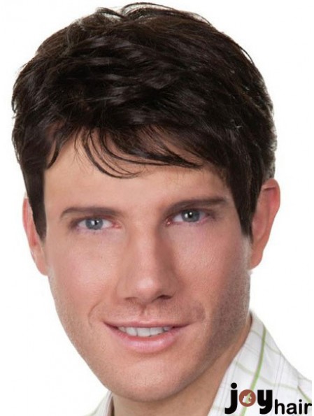 Chep Wig Men Wig Black Hair Capless Wig UK