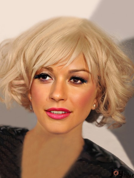 Lady Gaga Wig Chin Length With Bangs Remy Human