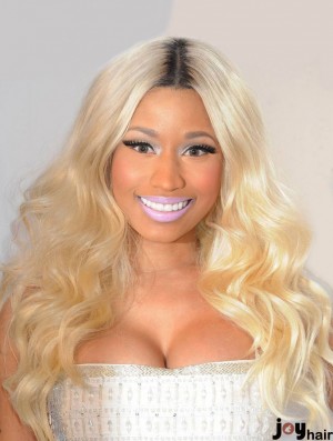 22 inch Blonde Wavy Without Bangs Long Amazing Nicki Minaj Wigs