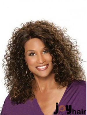 Auburn Shoulder Length Curly Without Bangs Full Lace 12 inch Beverly Johnson Wigs