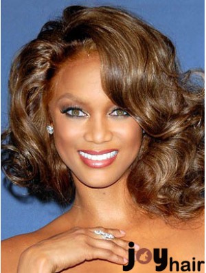 Brown Wavy Without Bangs Lace Front 12 inch Fabulous Tyra Banks Wigs