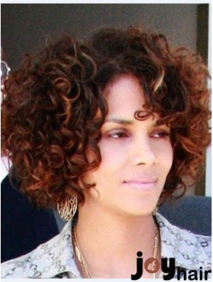 Full Lace Curly Without Bangs Short Perfect 10 inch  Wigs