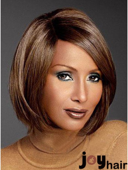 Chin Length Straight Lace Front Auburn 10 inch Convenient Iman Wigs