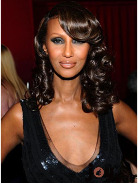 Shoulder Length Wavy Lace Front Auburn 14 inch Amazing Iman Wigs