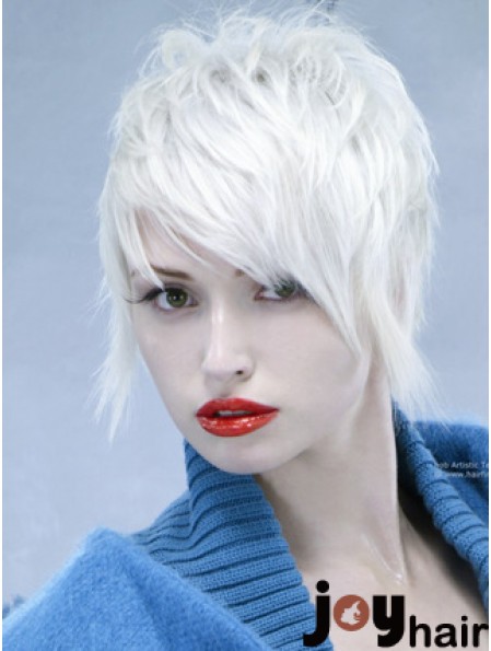 Full Lace Boycuts Wig Fashion White Platinum Wig For Sale Online