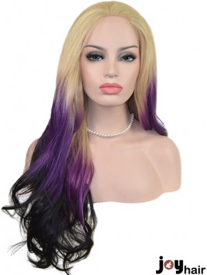 22 inch Ombre/2 Tone Long Without Bangs Wavy Great Lace Wigs