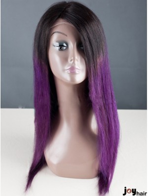 Long Straight Without Bangs Full Lace 18 inch Designed Black Women Wigs