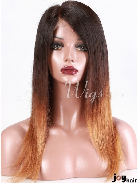 Long Straight Without Bangs Full Lace 18 inch Beautiful Black Women Wigs