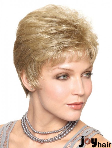 Cropped Straight Capless Boycuts 6 inch Trendy Synthetic Wigs