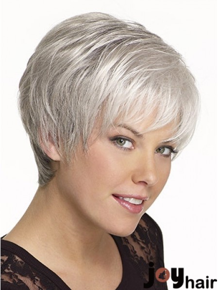 Durable Discount Short White Wig for Women