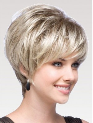 Stylish Short Light Blonde Wig UK