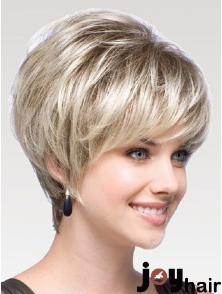 Stylish Short Light Blonde Wig UK