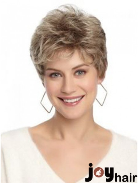 Lace Front Wavy Layered Short 8 inch Hairstyles Human Hair Wigs