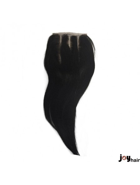 Trendy Black Long Straight Lace Closures