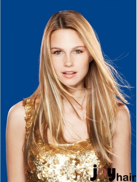 Straight Remy Human Hair Brown Top Weft Extensions